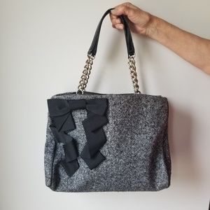 Kate Spade grey fabric purse